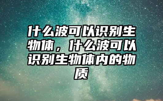 什么波可以識別生物體，什么波可以識別生物體內(nèi)的物質(zhì)