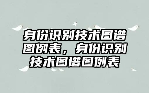 身份識(shí)別技術(shù)圖譜圖例表，身份識(shí)別技術(shù)圖譜圖例表