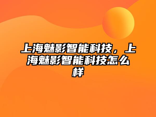 上海魅影智能科技，上海魅影智能科技怎么樣